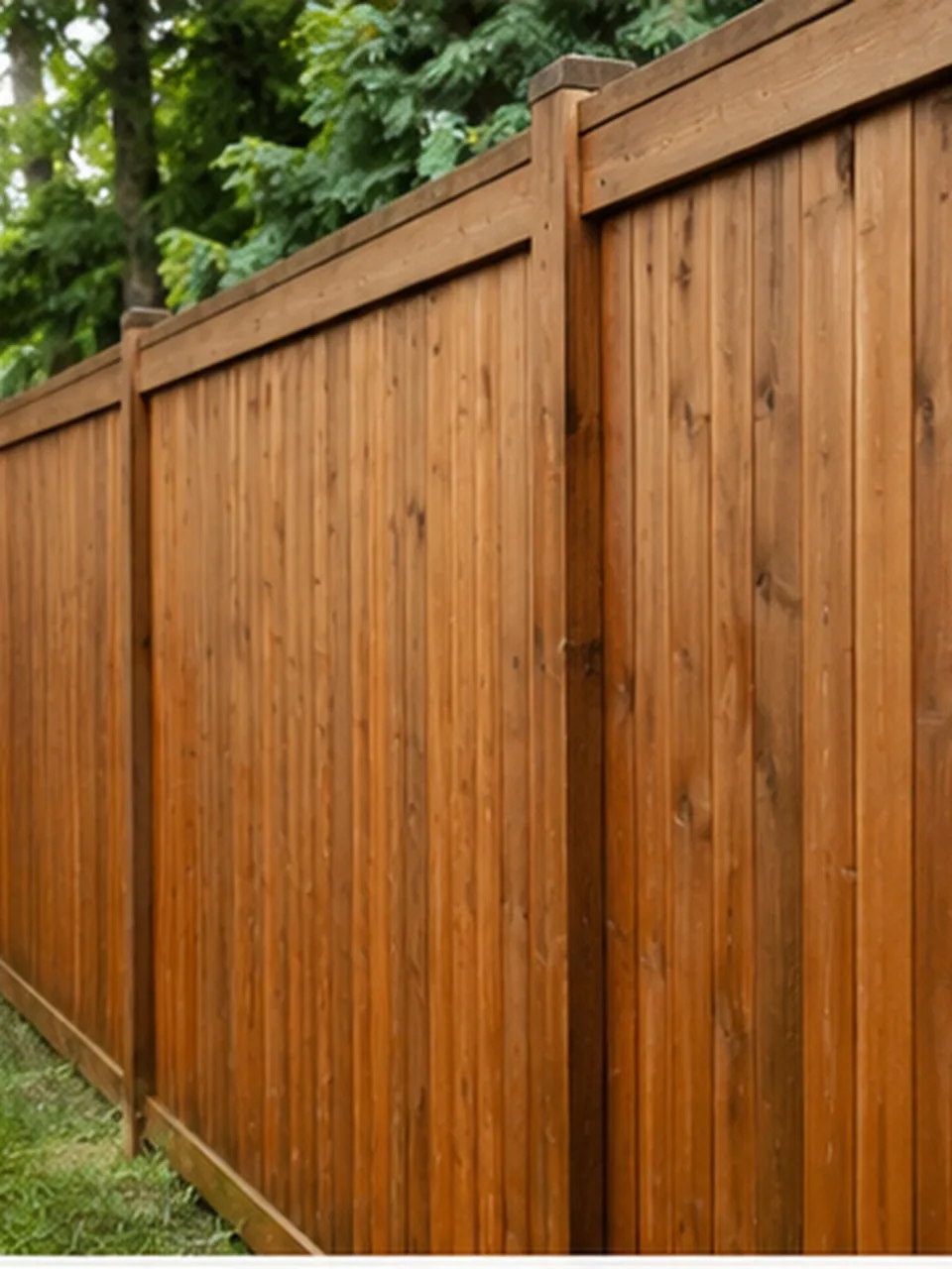 Technician performing fence cleaning beside a Valparaiso - IN yard with weathered wood panels